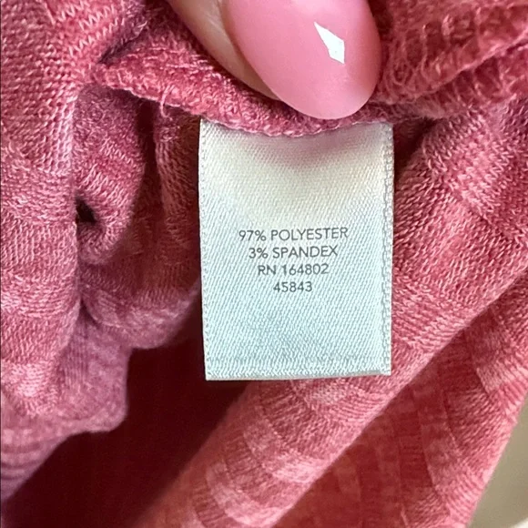 Plus Size CJ Banks 1X Sleeveless Tunic Knit Tank - Pink - Picture 3 of 7